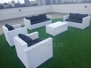 7-Seater All-Weather Outdoor Sofa Set with Table