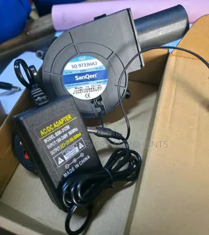 SanQen 12V Brushless Turbine Blower Fan na Power Adapter Inayoweza Kurekebishwa