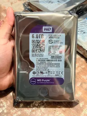 WD 6TB Surveillance Hard Drive - CCTV Security Storage