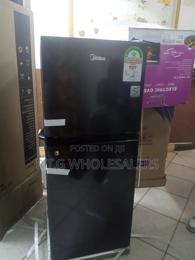 Midea 128L Friji Mlango Mbili - Nyeusi - 1