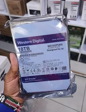 WD Purple 10TB HDD - Continuous Video Surveillance