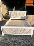 Cream White 5x6 Bed Frame - 1