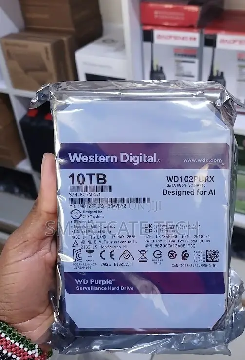 Western Digital 10TB HDD kwa CCTV Monitoring ya 24/7 - 1