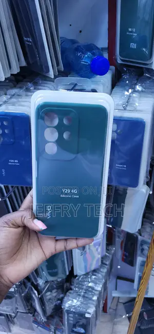 Teal-Green Protective Silicone Case for Vivo Y29 4G