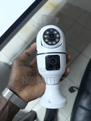 Wireless Dual Lens Bulb CCTV Camera na Ufuatiliaji wa Simu