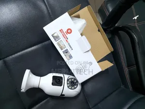 Dual Lens Bulb CCTV Camera with Motion Detection