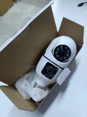 Kamera ya CCTV ya Bulb yenye Lens Mbili, Rahisi Kufunga