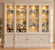 Ivory Breakfront Display Cabinet - 2