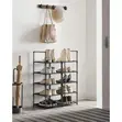 10-Tier Shoe Rack - Black - 4