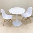 All White 2-Seater Dining Set - 1