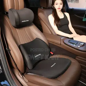 3-Piece Car Seat Comfort Set: Neck Pillow, Lumbar Support, Seat Cushion