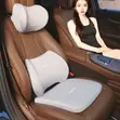 3-Piece Car Seat Comfort Set: Neck Pillow, Lumbar Support, Seat Cushion - 3