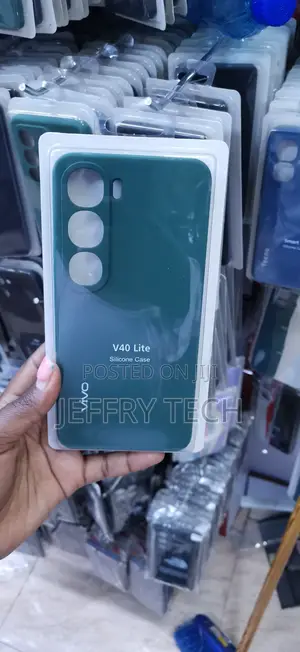 Kava ya Kijani ya Silicone kwa Vivo V40 Lite