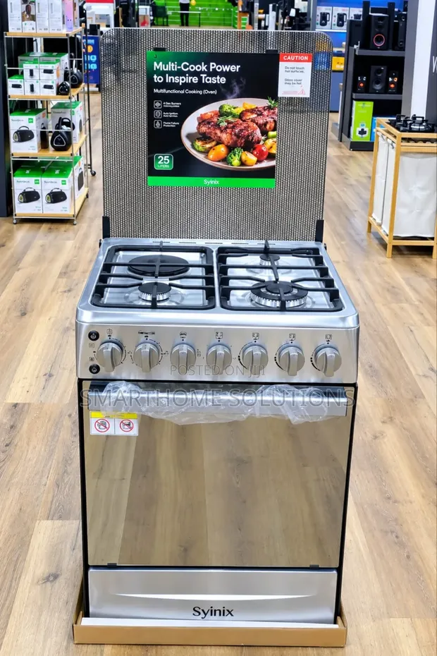 Syinix 60x60 Standing Cooker 3+1 Burners - 1