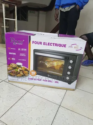 Roch 100L Oven ya Umeme – 2800W na Rotisserie Grill