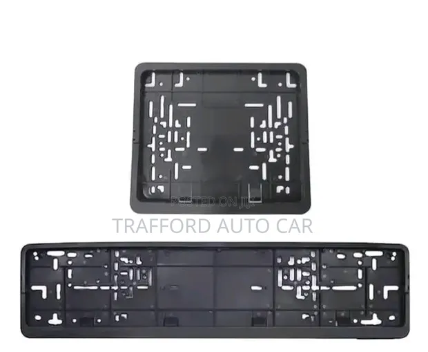 2 Pieces Plastic Number Plate Holders - 1