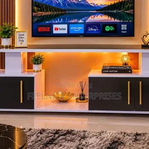 Istanbul 2 Modern TV Stand with LED Lights