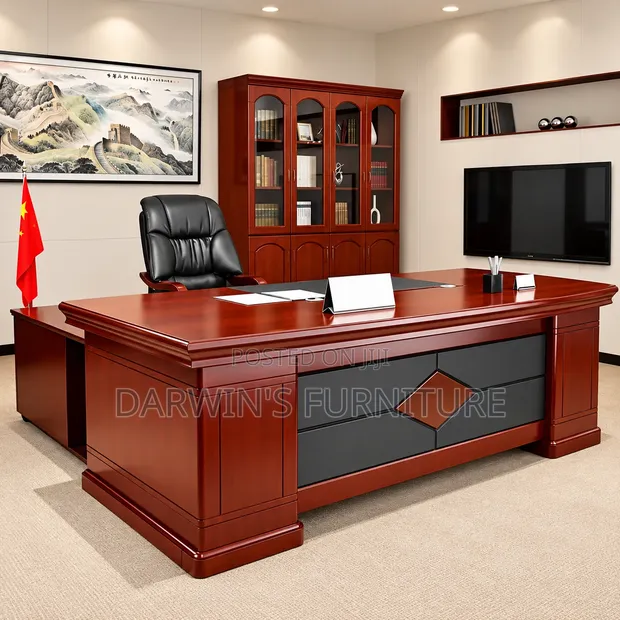 Executive Boss Meza ya Mahogany Safi - 1