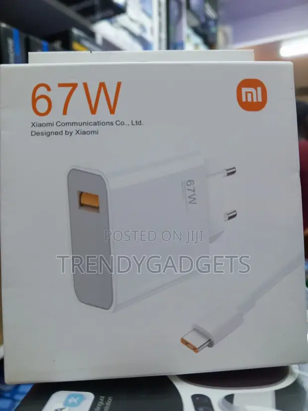 Xiaomi 67W Turbo Fast Charge Power Adapter kwa Redmi - 1
