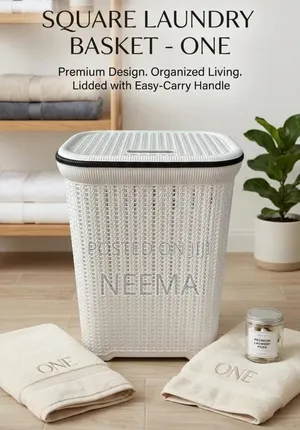 Laundry Basket with Lid