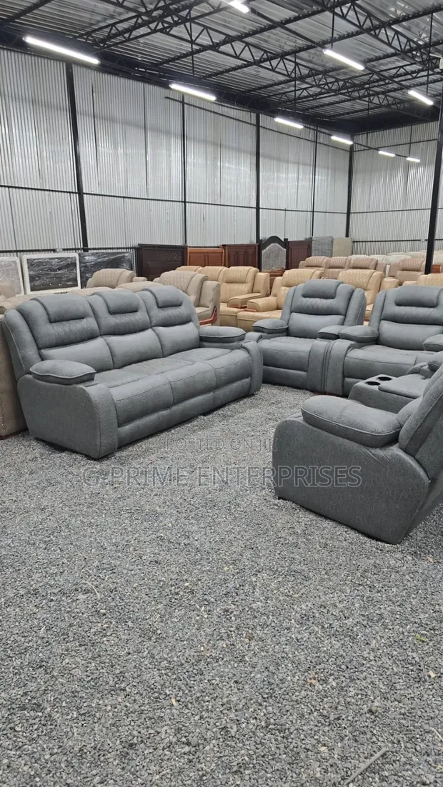 7 Seater Semirecliner Sofa Set - 1