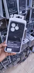 Kifuniko cha Kinga Nyeusi cha Silicone kwa Itel A80 - 2