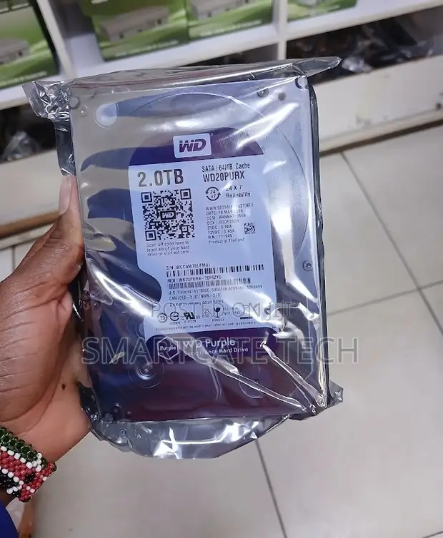 WD Purple 2TB CCTV Hard Drive - 1