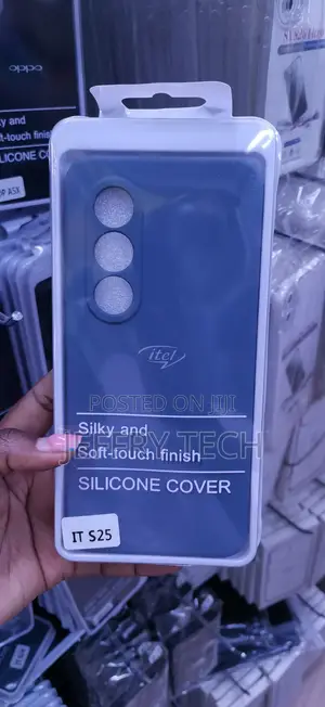 Blue Silicone Case for Itel S25 - Soft Touch