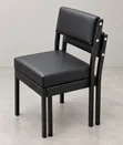 Caterina 4-Leg Office Chair (Black) - 2