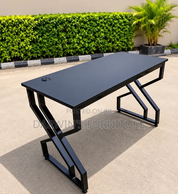 Boss Office Products Modern Black Metallic Table - 1