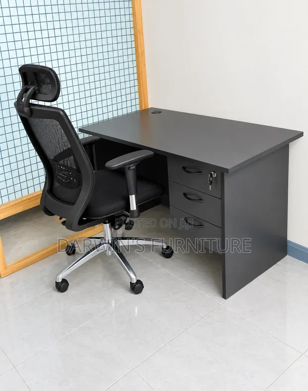 Boss Office Products Home Office Desk with 3 Drawers - 1