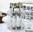 Diamond Acrylic Rotating Lazy Susan - 2 Tier - 2
