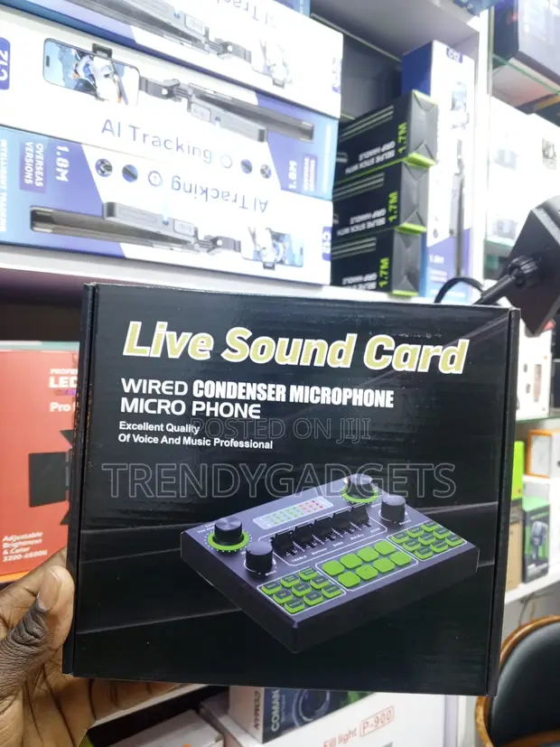 V9 Audio Mixer with Voice Changer & Karaoke Effects - 1