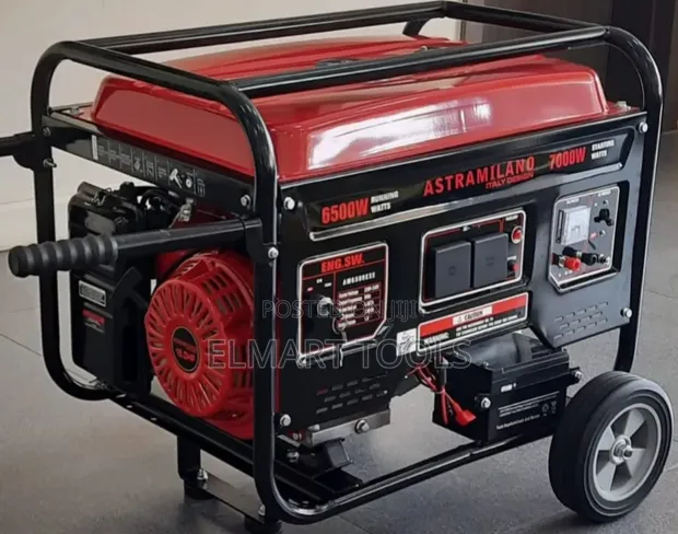 Astramilano AM6500EXE 6.5kVA Petrol Generator Inayoanza na Key - 1