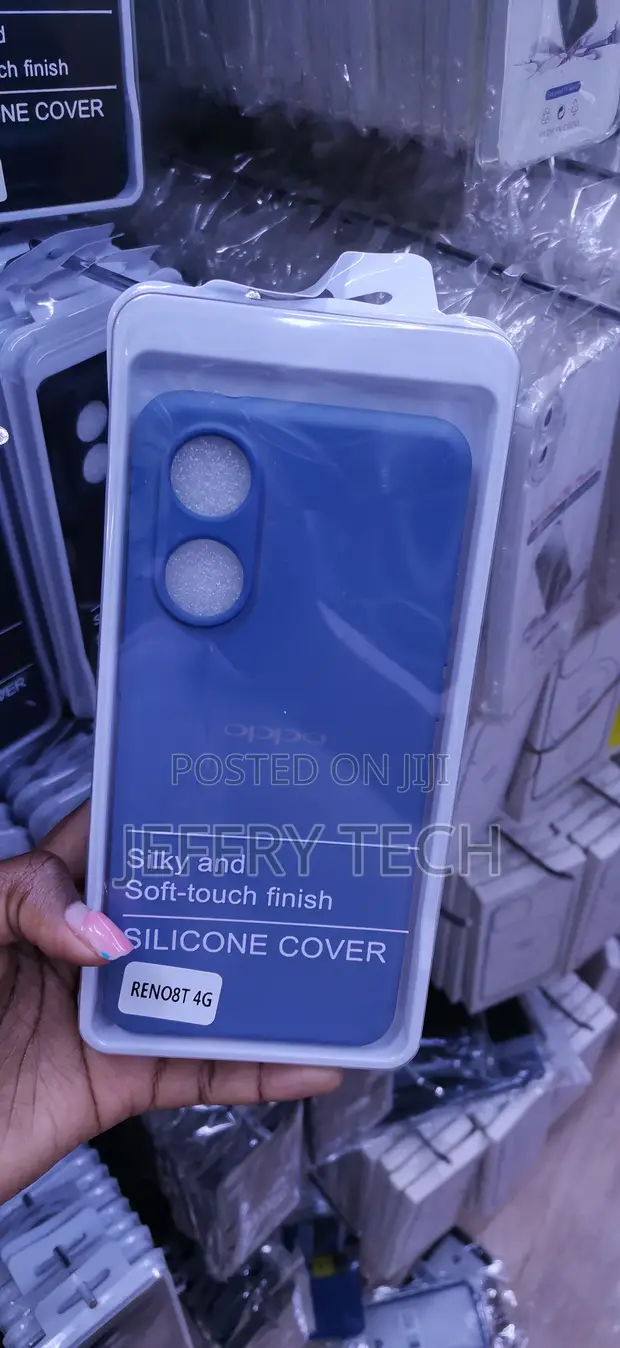 Blue Silicone Soft-Touch Case for Oppo Reno8 T 4G - 1