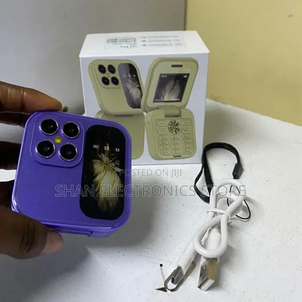I17 Pro Flip Phone - Dual SIM, Inakunjwa Ndogo - 1