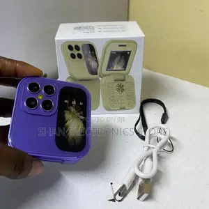 I17 Pro Flip Phone - Dual SIM, Inakunjwa Ndogo