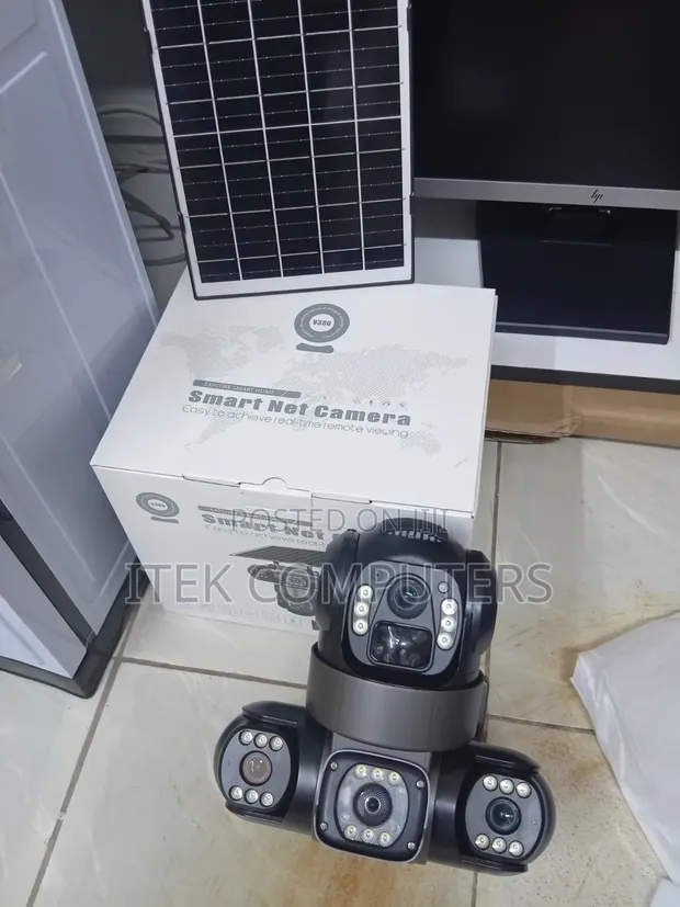 Kamera ya PTZ ya Lenzi Tatu Inayotumia Nguvu za Jua kwa Ufuatiliaji wa Mbali - 1