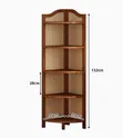 5-Tier Bamboo Corner Shelf Bookshelf - 3