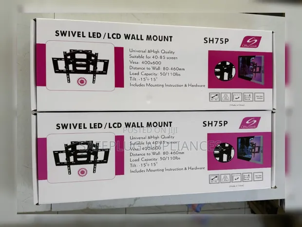 SH-75P Heavy-Duty Swivel Wall Mount kwa TV Kubwa - 1