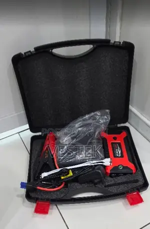 4-in-1 Car Jump Starter Kit: Air Inflator, Power Bank & Flashlight
