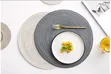6pcs Elegant Round Woven Placemats - 5