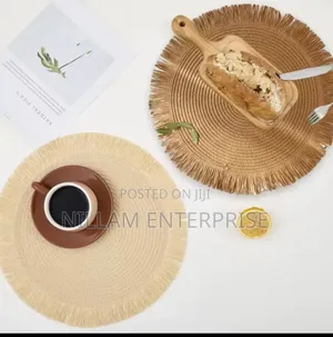 6pcs Round High-Quality Woven Table Mats