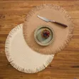 6pcs Round High-Quality Woven Table Mats - 2
