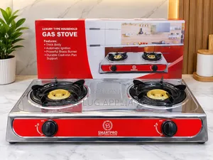 Smartpro Jiko la Gesi la Mabati Likiwa na Nguvu Mbili
