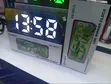 Table Top LED Mirror Clock - Alarm Clock - 1