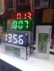 Table Top LED Mirror Clock - Alarm Clock - 2