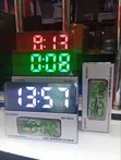 Table Top LED Mirror Clock - Alarm Clock - 3