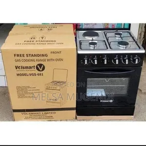 Volsmart 60x60 3 Gas Burners + 1 Electric Hot Plate Cooker with Oven