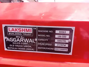 Lakshmi Concrete Mixer 500L